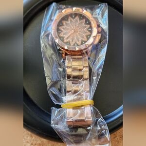 Rose Gold Decorative Watch